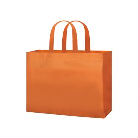 Promo Stock 100 Shopper/Busta Arancione 42 x 32 x 10 cm in TNT con manici corti Margaret