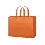 Promo Stock 100 Shopper/Busta Arancione 42 x 32 x 10 cm in TNT con manici corti Margaret