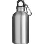 Eco Aluminum Water Bottle 400ml with screw cap and carabiner