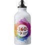 Eco Aluminium Water Bottle 400ml. 360° DTG printing. Santiago