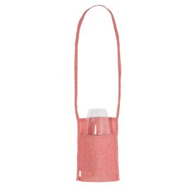 Wine Glass Holder with Shoulder Strap. 100% recycled cotton. Wine Eco