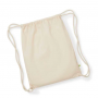 copy of Bag/Backpack multi-purpose 32x42 cm Organic Cotton EarthAware Organic Gymsac Westford Mill