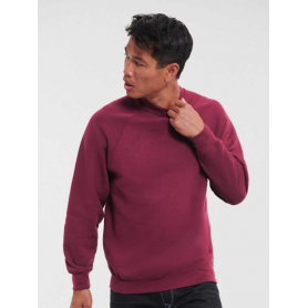 Sweatshirt with raglan sleeves, plush internally. Adults' Classic Sweatshirt. Russel