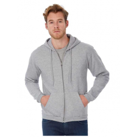 Zip Sweatshirt and Hood ID.205 50/50 Unisex. B&C