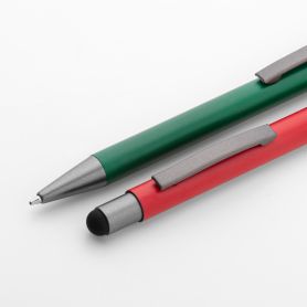 Satin matte metal ballpoint pen, click mechanism. Refil Black. Regent