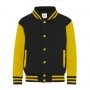 Felpa Varsity Jacket Collage bicolore con bottini Bambino Just Hoods'
