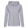 Sweatshirt Premium Hooded Sweat Jacket with Zip and Hood Women's Fruit Of The Loom