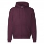 Sweatshirt Premium Hooded Sweat Jacket Zip Hood Unisex Fruit Of The Loom