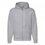 Sweatshirt Premium Hooded Sweat Jacket Zip Hood Unisex Fruit Of The Loom
