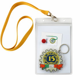 Kit de bienvenue pour les rallyes Vespa : Sachet + sangle de cou