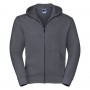 Sweatshirt with pocket hooded Men's Authentic Zipped Hood Unisex Russel