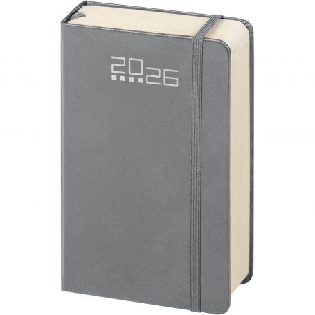 Journal quotidien/Notes 2024 9 x 15 cm. Décalage, notes, élastique et porte-billets.