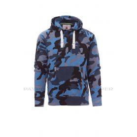 Felpa mimetica Unisex con cappuccio. 70% Cotone 30% Poliestere 300g/m2 garzata. ATLANTA+ PAYPER