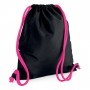 Bag/Backpack multi-purpose 36x42 cm with pocket 300D Polyester Icon Drawstring Backpack BagBase