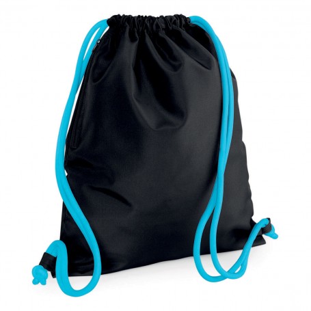 Bag/Backpack multi-purpose 36x42 cm with pocket 300D Polyester Icon Drawstring Backpack BagBase