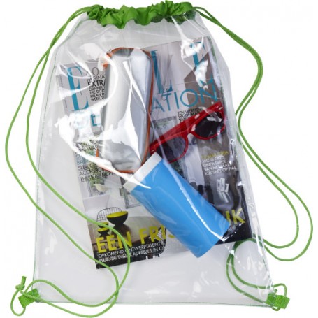 Backpack Bag in transparent PVC, 45 x 34 cm 100% Polyester