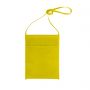 Porta Calice / Bicchiere di Vino con Tracolla in TNT giallo personalizzato