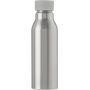 water Bottle Aluminium, 600ml with screw cap and strap