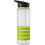 Water bottle-transparent 700ml. with a straw inside