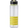 water Bottle-transparent 700ml. with a straw inside