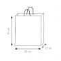 Shopping Bag 36 x 41 x 12 cm paper bag Kraft Size M