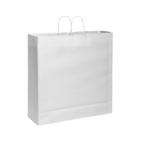 Sac Shopping 54 x 50 x 14 cm enveloppe en papier Kraft Blanc