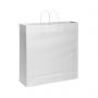 Sac Shopping 54 x 50 x 14 cm enveloppe en papier Kraft Blanc