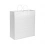 Shopping Bag 36 x 41 x 12 cm envelope, Kraft paper, White