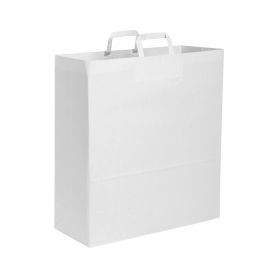 Shopping Bag 26 x 39 x 14 cm paper bag with flat handle Size M