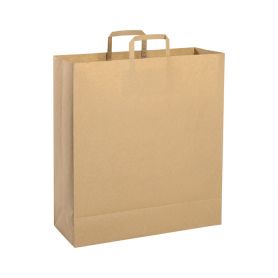 Shopping Bag 45 x 48 x 15 cm busta in carta Riciclata Avana Taglia XL