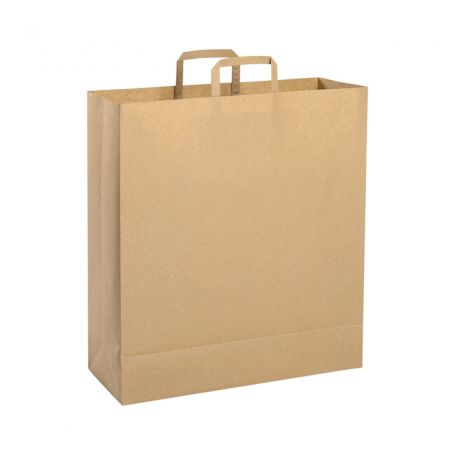 Shopping Bag 45 x 48 x 15 cm busta in carta Riciclata Avana Taglia XL