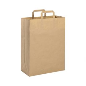 Shopping Bag 19 x 24 x 7 cm envelope made from Recycled paper Havana Size XS