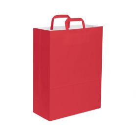 Shopping Bag 32 x 43 x 17 cm busta in carta colorata maniglia piatta Taglia L