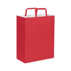Shopping Bag 19 x 24 x 7 cm bag colorful paper handle, flat, Size XS