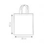 Shopper/Bag 38x42cm, 100% Cotton 130gr/m2 color short handles