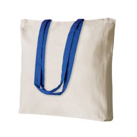 Shopper/Bag 38x42x8cm 100% Cotton 220 gr/m2 White long handles