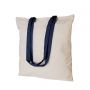 Shopper/Bag 38x42cm, 100% Cotton 220gr/m2 bicolor long handles