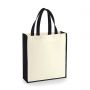 Shopper 25x32x9cm Cotton Canvas 400g/m2 in two colours with short handles Westford Mill