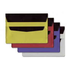 Porta documenti 19 x 13,5 cm bicolore in PVC