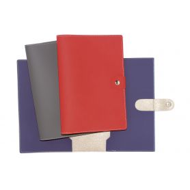 Document holder 17 x 24 cm maxi with 2 pockets and button closure