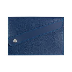 Port documents 19,5 x 13 cm, with oblique flap and button customizable with your logo