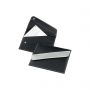 Port documents 19,5 x 13 cm with flap-two-tone oblique and button customizable with your logo