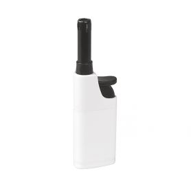 Lighter white promotional with electric ignition, customizable with your logo