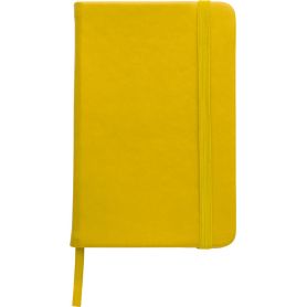 Notebook/Notes in PU 14 x 21 cm with elastic and 96 blank pages. Customizable with your logo!
