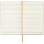 Notebook/Notes in PU and Cork 14 x 21 cm with elastic and striped interior. Customizable with your logo!