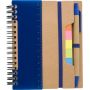 Notes/Notebook blue hardback 13 x 15 cm) memo stick, ruler, and pen. Customizable with your logo!