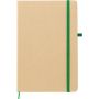 Notes/Notebook paper mineral 14 x 21 cm with elastic band. Customizable with your logo!