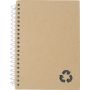 Notes/black Notebook paper, mineral 13 x 18 cm eco-friendly spiral. Customizable with your logo!
