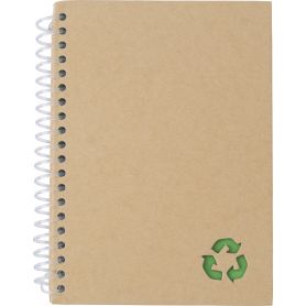 Notes/Carnet de papier minéral 13 x 18 cm eco-friendly en spirale. Personnalisable avec votre logo!