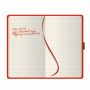 Notes/Notebook, 9 x 14 cm pen, élastique, papier ivoire. Personnalisable avec votre logo!